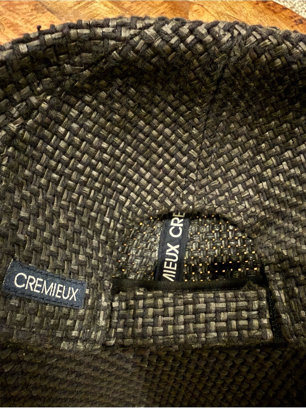 Daniel Cremieux Black Woven Baseball Cap - Picture 4 of 4